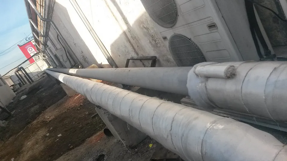 Утепление теплоснабжающего трубопровода